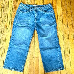 Chicos platinum jeans size 2 crop